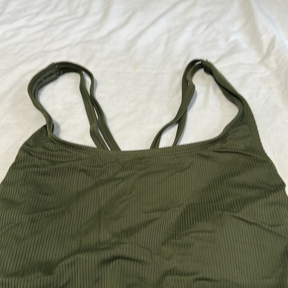 Womens Hurley 4-way Stretch One Piece Swimsuit Green XL - Picture 4 of 8